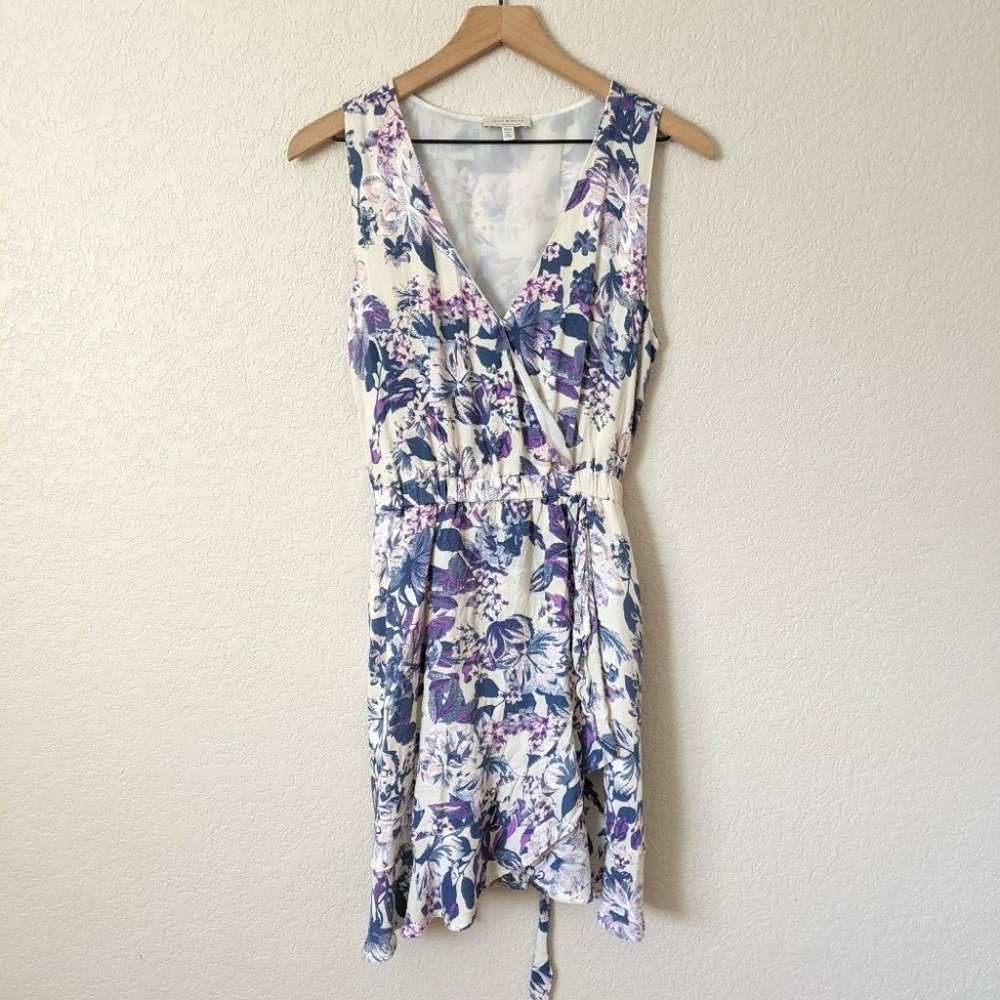 Lucky Brand Floral Faux Wrap Dress M